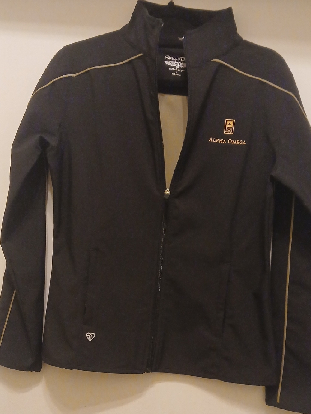 Women's Black Zip-Front Jacket